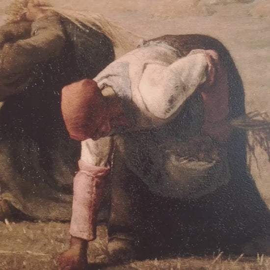 The Gleaners 3D Print: Jean François Millet Textured Oil Painting