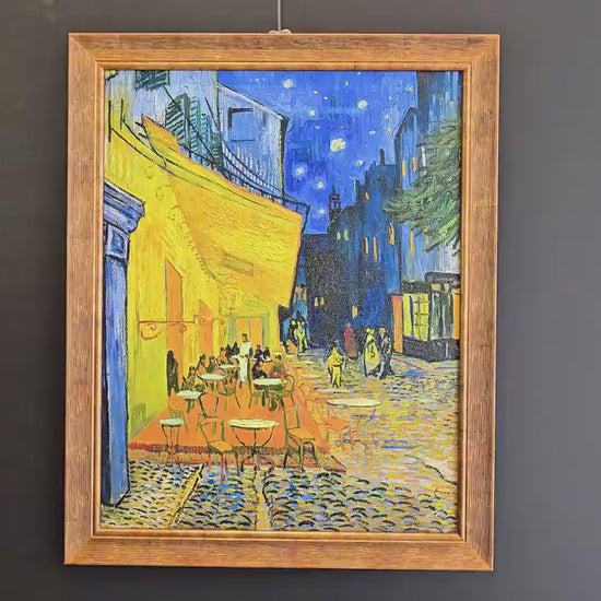 Van Gogh Cafe Terrace at Night 3D Textured Print