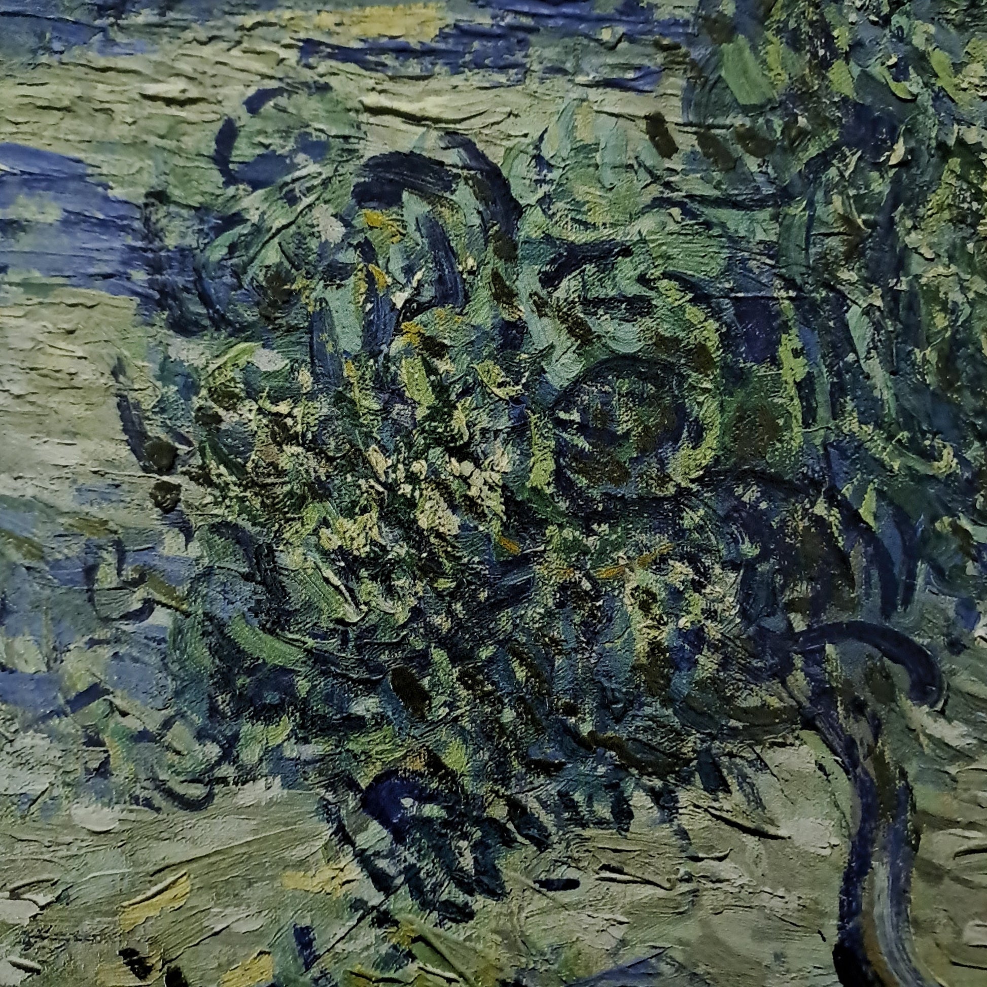 Olive Orchard by Vincent Van Gogh, 3d Printed with texture and brush strokes looks like original oil-painting, code:224