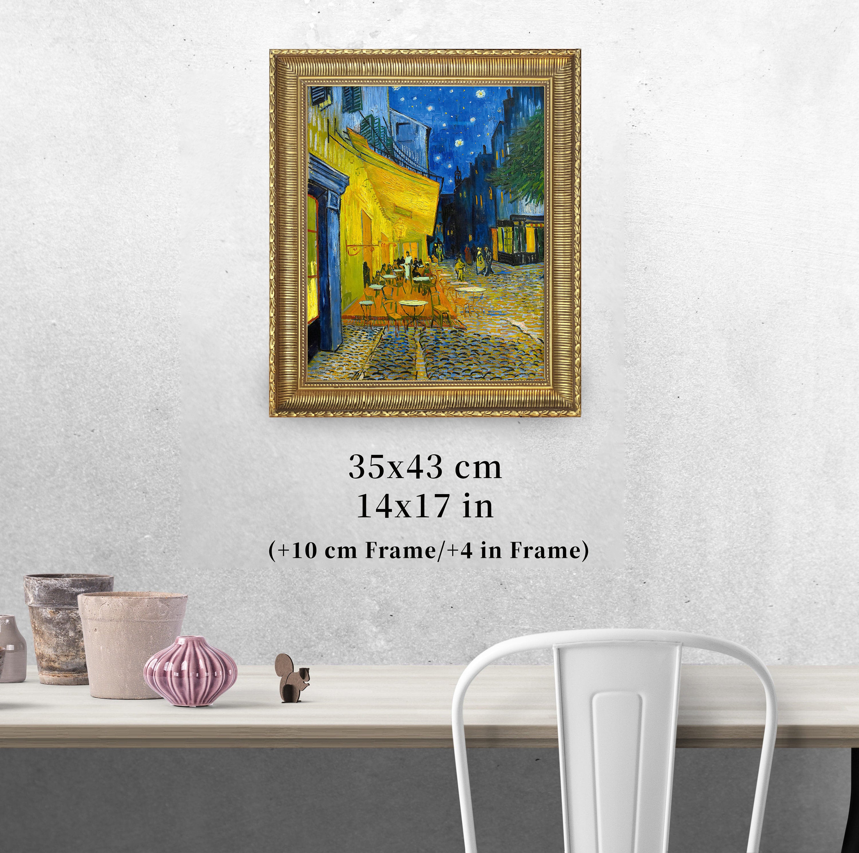 Terrace of a Café at Night by Vincent Van Gogh, 3d Printed with 
