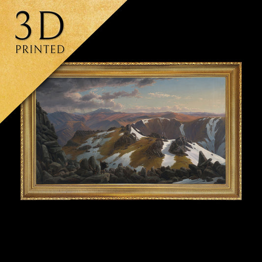 North East View by Eugene von Guerard, 3d Printed with texture and brush strokes looks like original oil-painting, code:150