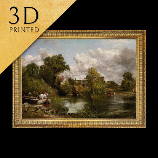 The White Horse by John Constable, 3d Printed with texture and brush strokes looks like original oil-painting, code:040