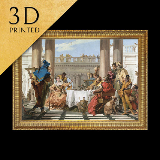 The Banquet of Cleopatra by Giovanni Battista Tiepolo, 3d Printed with texture and brush strokes looks like original oil-painting, code:089