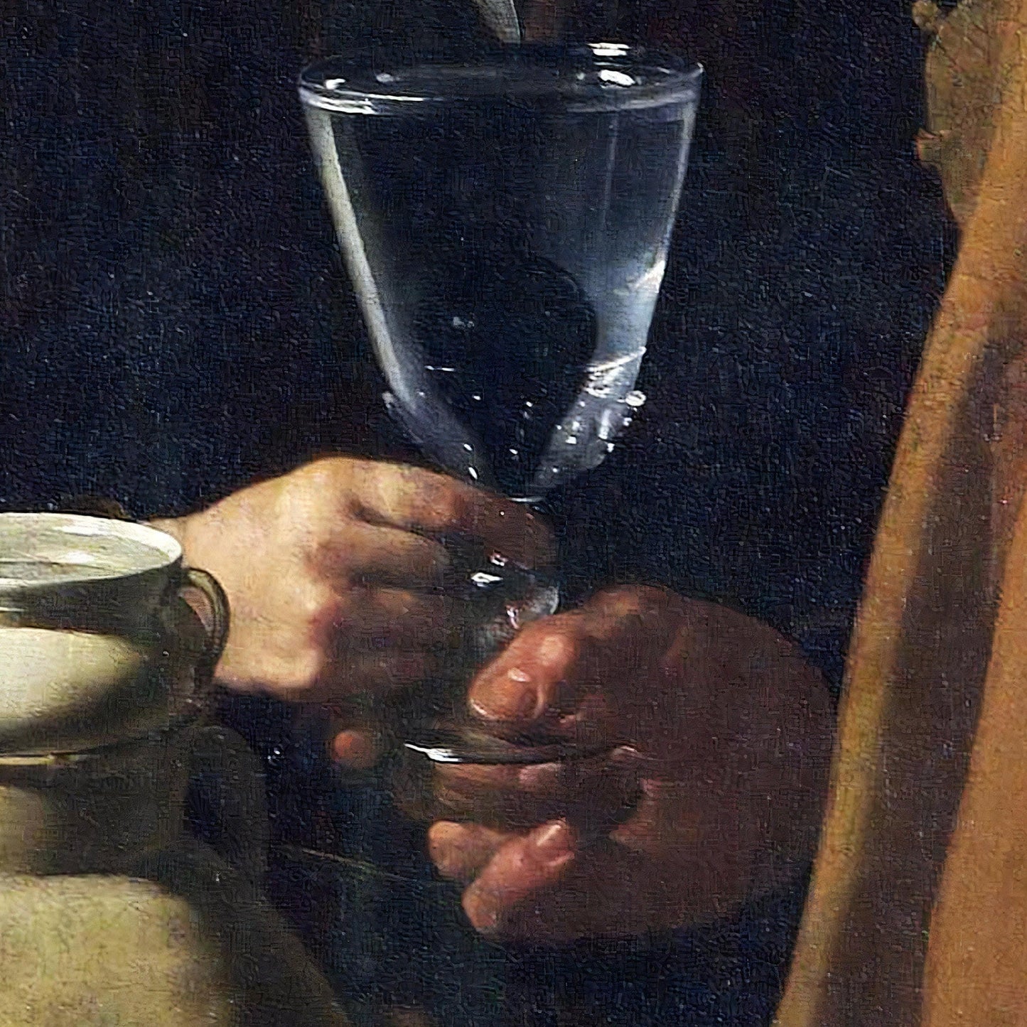 The Water of Seville by Diego Velázquez, 3d Printed with texture and brush strokes looks like original oil-painting, code:465