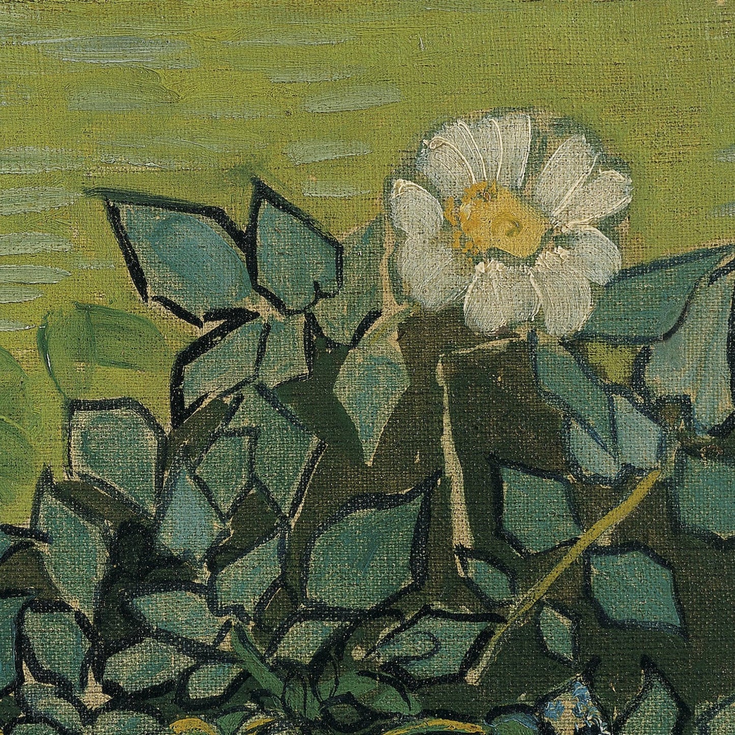 Wild Roses by Vincent Van Gogh, 3d Printed with texture and brush strokes looks like original oil-painting, code:331