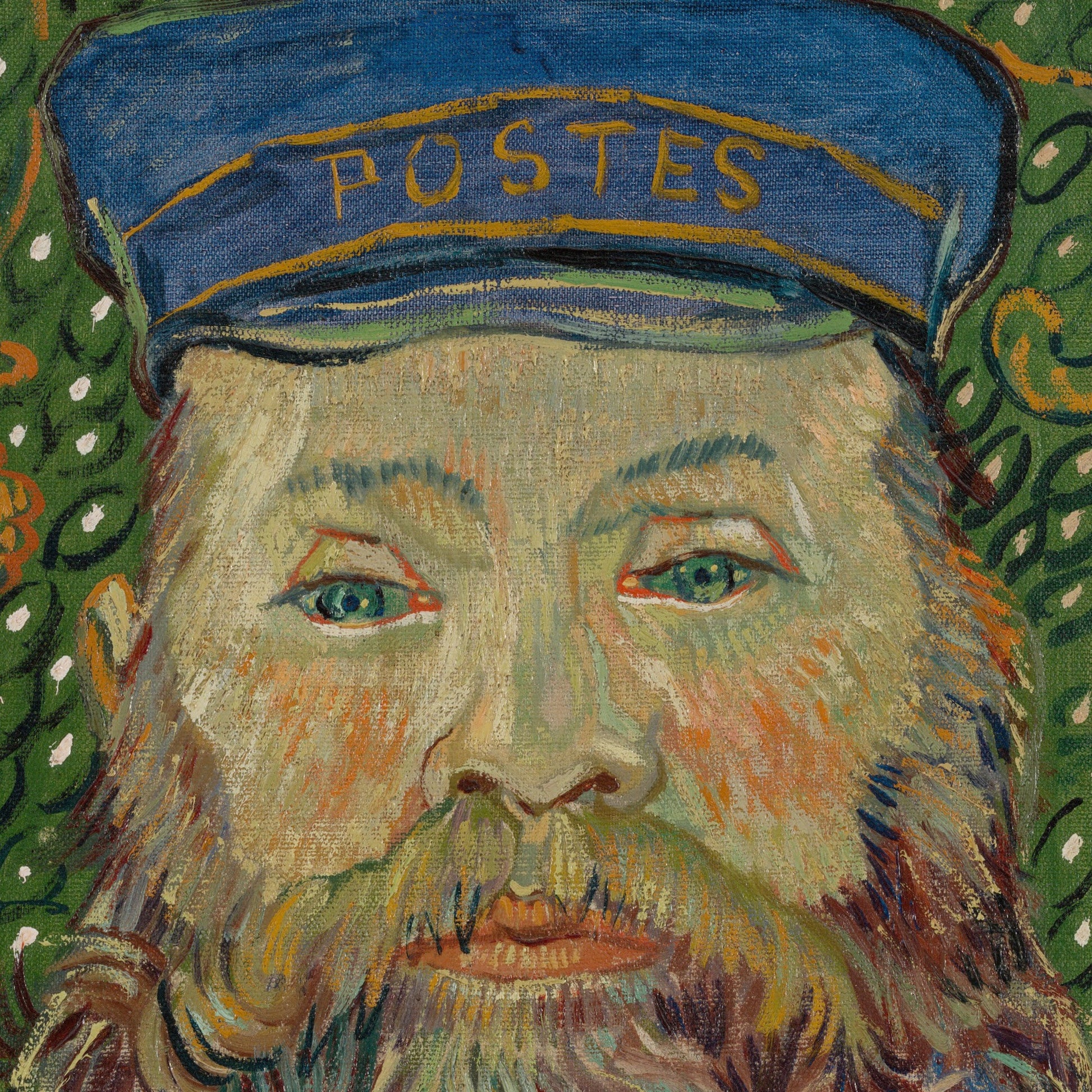 Portrait of Joseph Roulin by Vincent van Gogh, 3d Printed with texture and brush strokes looks like original oil-painting,, code:355
