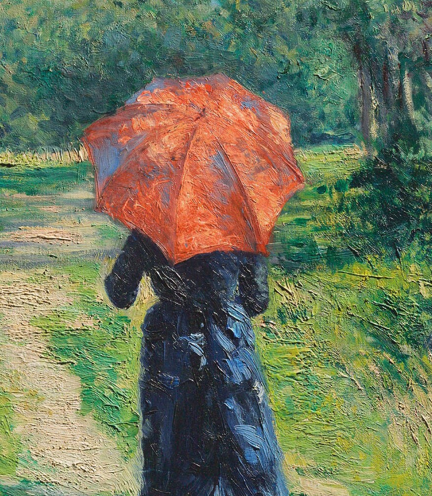Chemin Montant by Gustave Caillebotte , 3d Printed with texture and brush strokes looks like original oil-painting, code:553